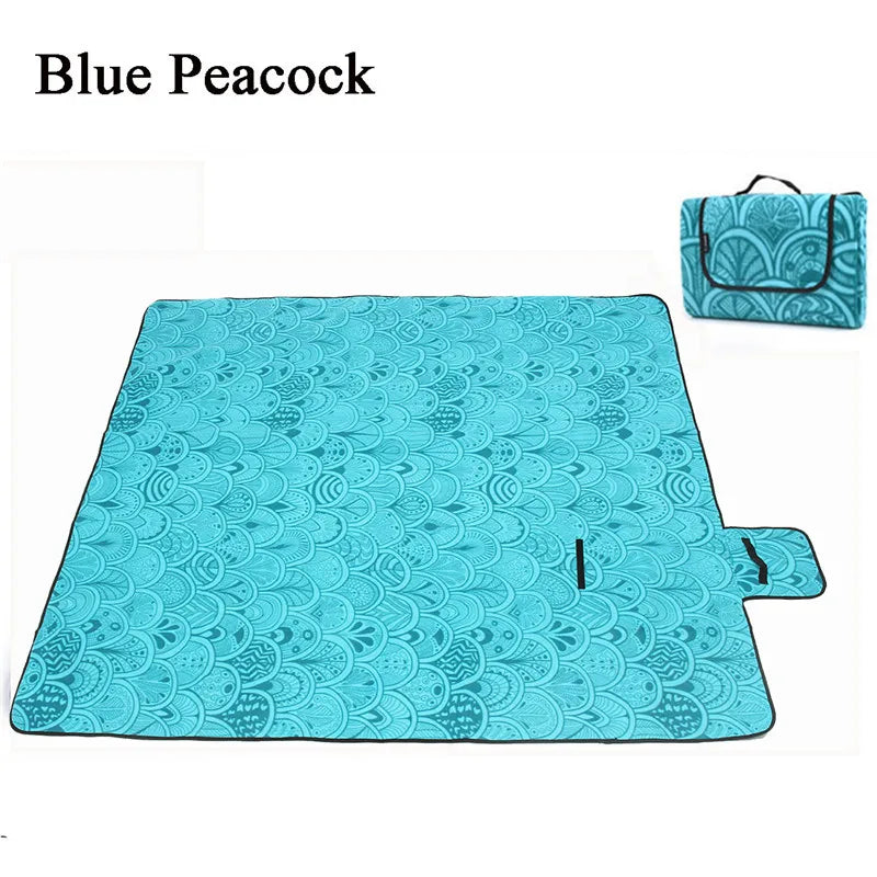 KTX-513235 Extra Large Waterproof Picnic Blanket - Foldable Outdoor Beach Mat for Camping, Hiking and Summer Fun