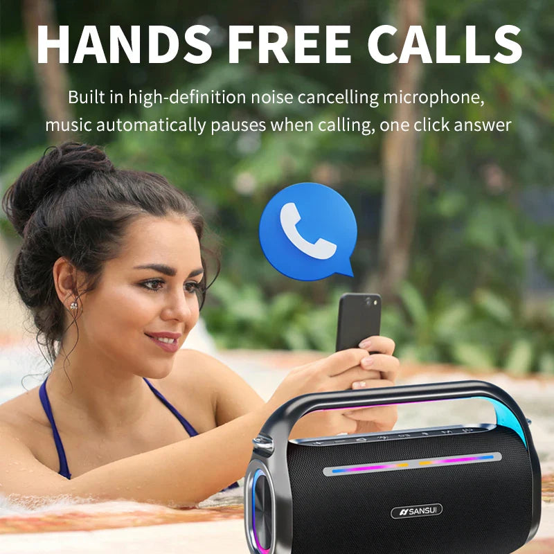 KTX-792979 Portable Wireless Bluetooth Speaker with Hi-Fi Stereo Sound and Amplifier Function