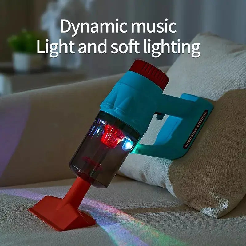 KTX-114579 Kids Detachable Cleaning Toy Set with Multicolor Vacuum Cleaner for Role Play and Housekeeping Fun