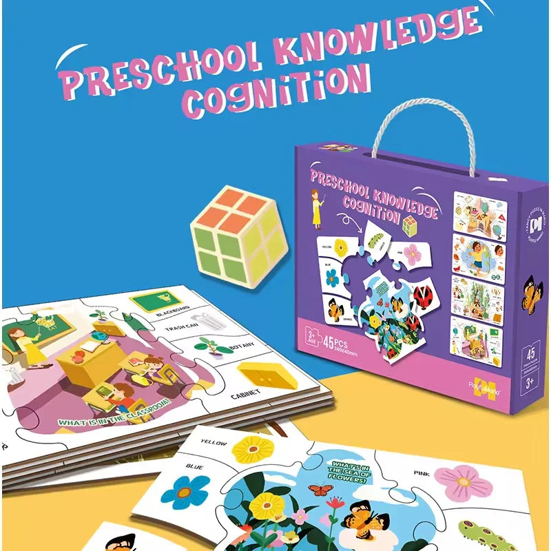 KTX-741779 3D Jigsaw Puzzle Music Box DIY Educational Toy for Children, Cognitive Development