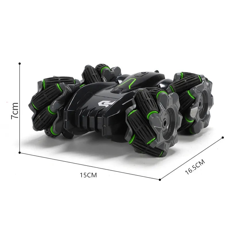 KTX-600275 Double-Sided RC Drift Stunt Car with Rotating Lights for Off-Road Climbing Fun