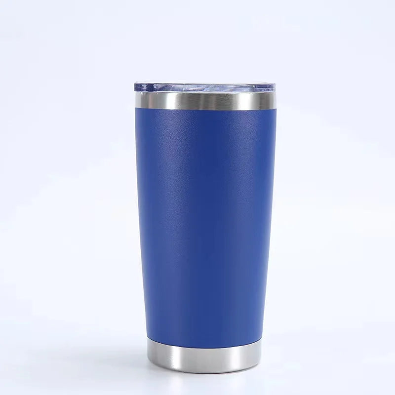 KTX-433107 Stainless Steel Double Wall Vacuum Insulated Travel Cup with Lid - Ideal for Home, Office and Car Use