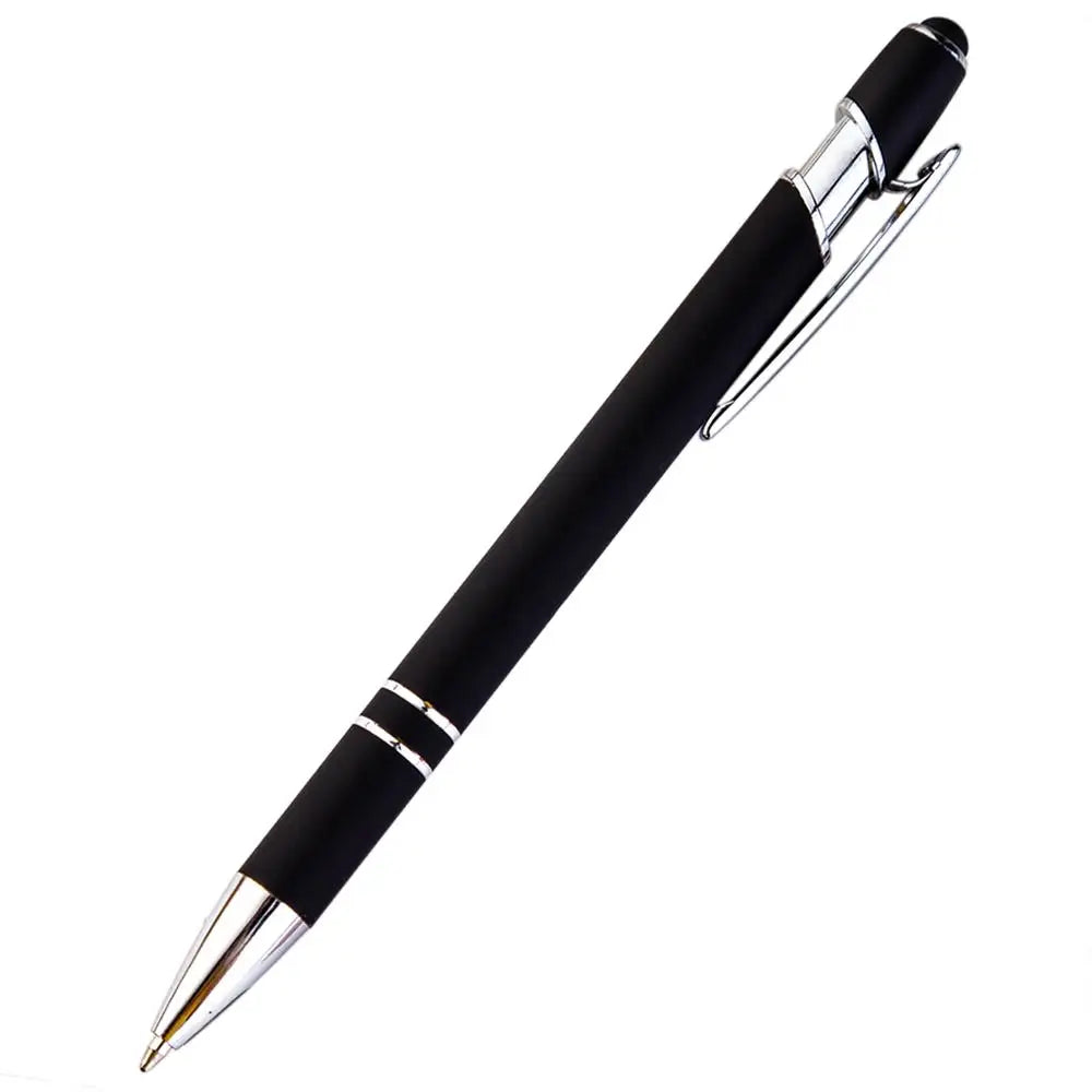 KTX-585299 Multifunctional Metal Ball Stylus Soft Touch Screen Pen 2 in 1 with Custom Logo Options