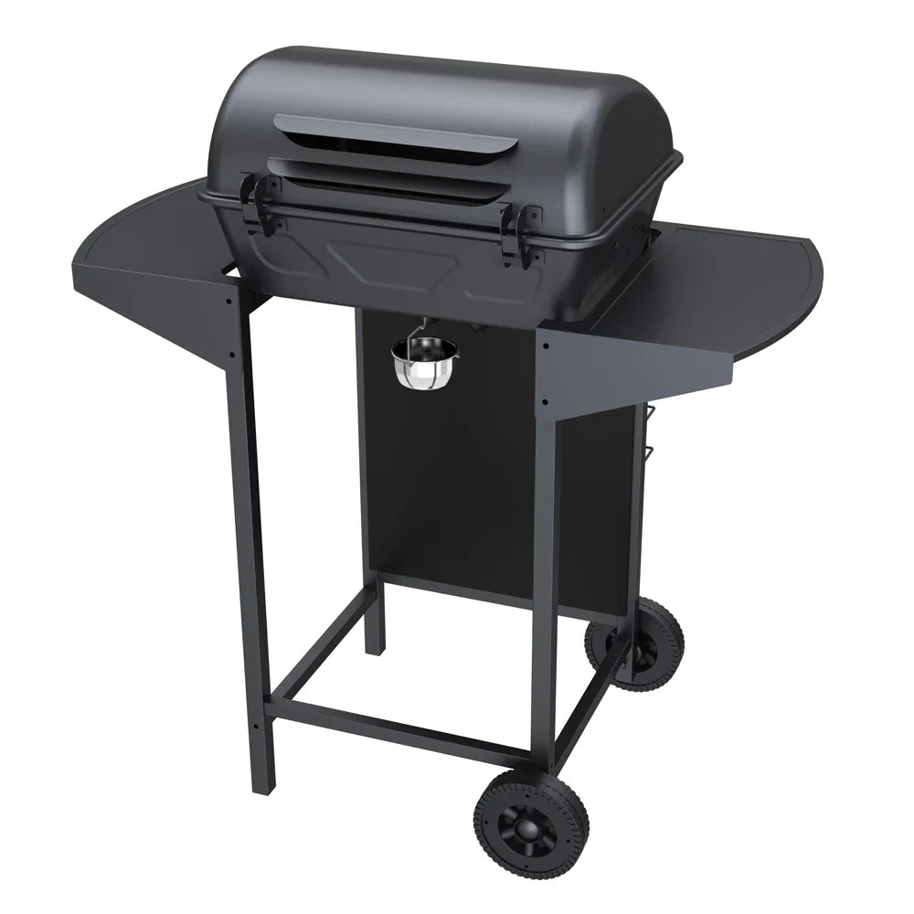 KTX-236435 Stainless Steel Outdoor Gas BBQ Grill with Chromed Cooking Grid, Windproof Design