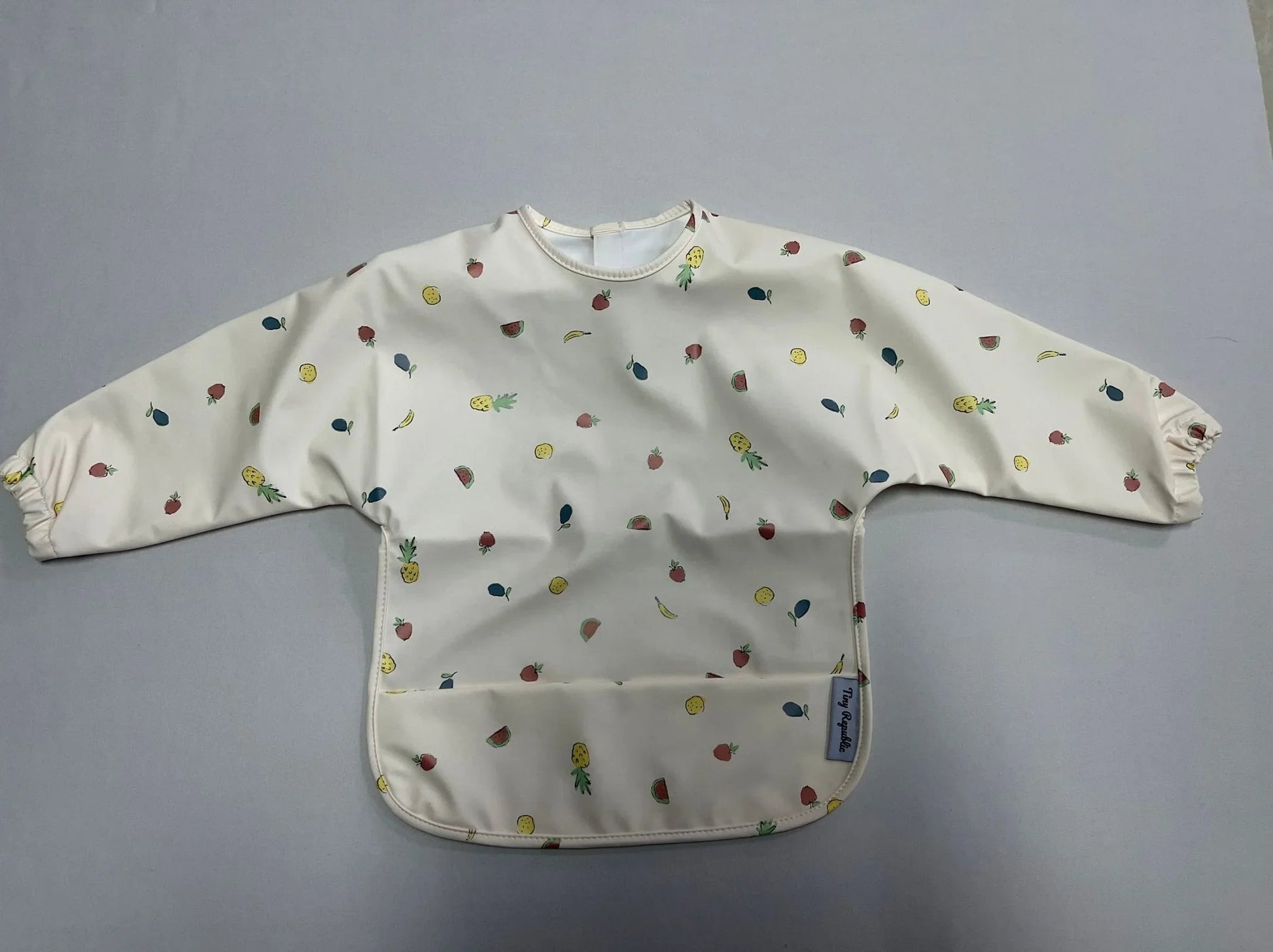 KTX-720083 Bib Baby Waterproof Three-dimensional Food Bag Children's Saliva Bag with Long Sleeve