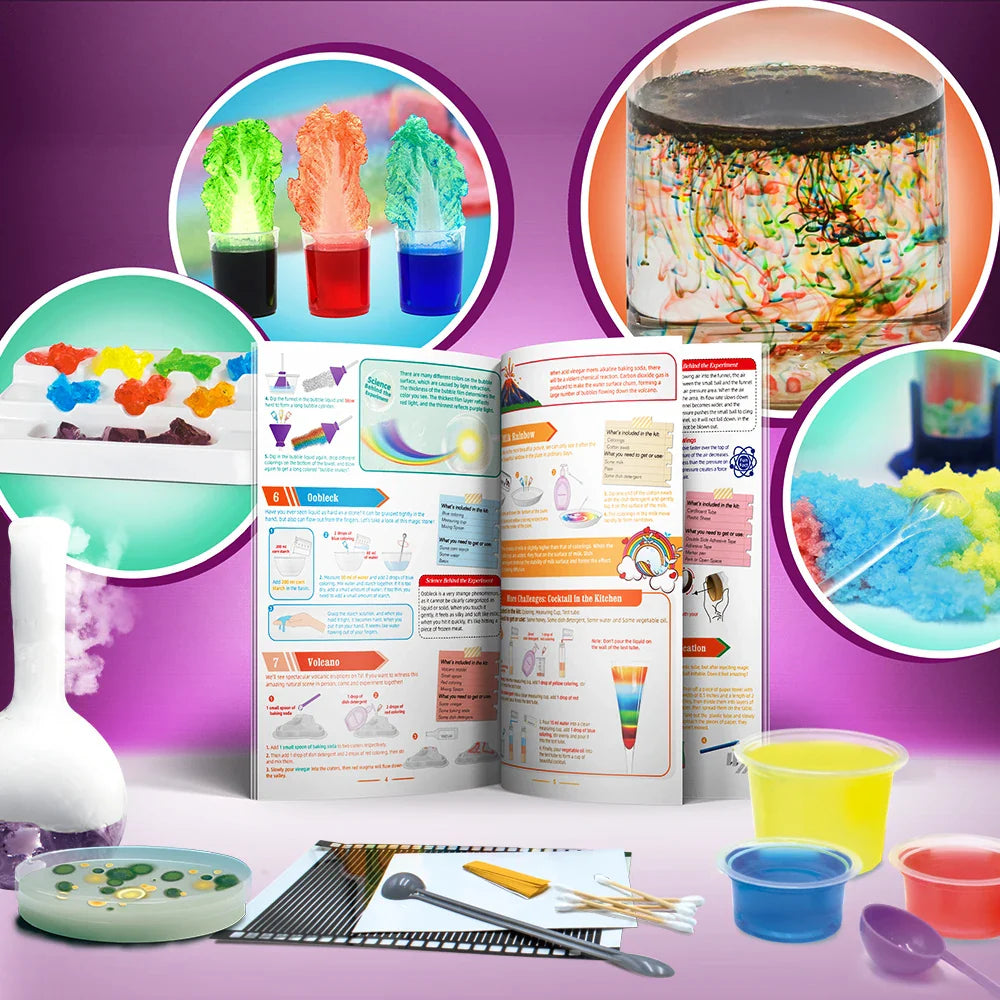 KTX-467731 80+ Science Experiments STEM Kit for Kids - Engaging Chemistry Learning Tool