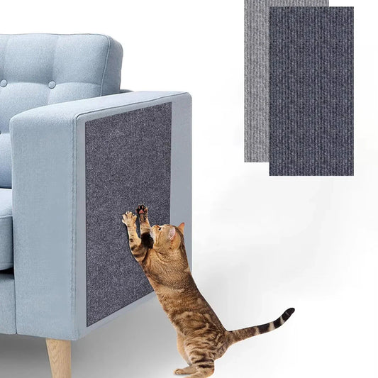 KTX-193619 Cat Scratching Pad and Climbing Frame with Trimable Non-Sticky Carpet