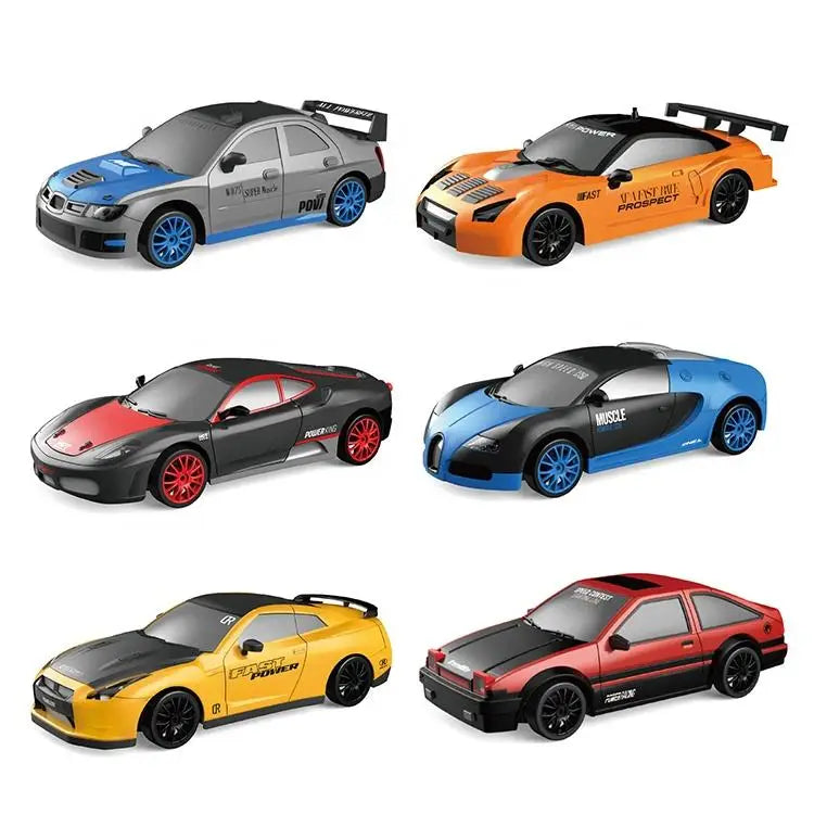 KTX-756435 1:24 4WD Drift RC Car with LED Light, 4-Channel Remote Control, Stunt Racing, Battery Included, Indoor-Outdoor Fun