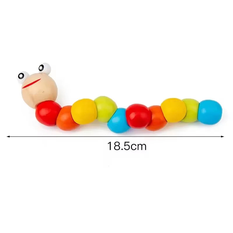 KTX-006675 Montessori Wooden Animal Math Clock and Musical Instrument Educational Toy Set for Kids