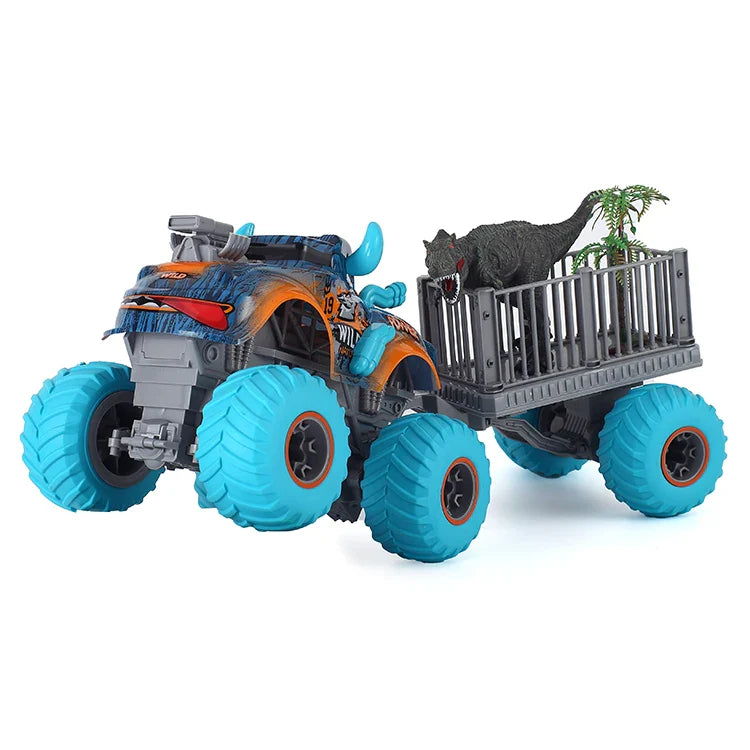 KTX-081811 6x6 Remote Control Monster Truck Stunt Car - 1/16 Scale Electric Vehicle for Ages 5+