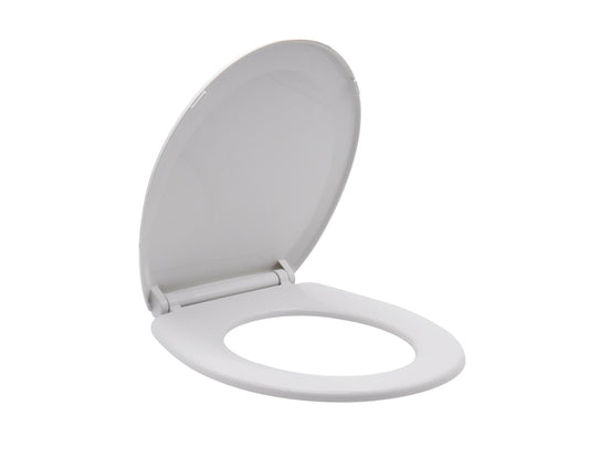 KTX-096979 Soft Closing Round PP Toilet Seat Cover - Modern Plastic Closed Front Design