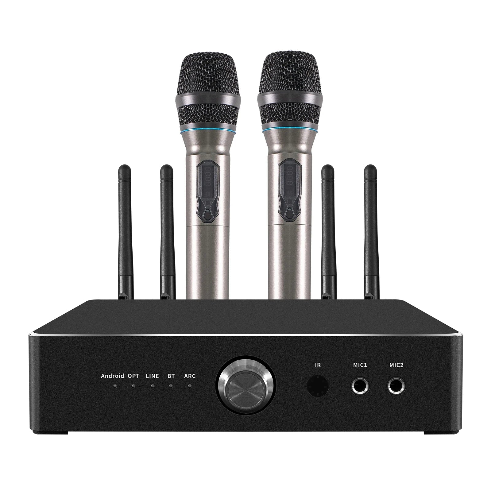 KTX-909907 600W Mini Desktop Amplifier with 3 High-Powered Channels for Home Sound Systems