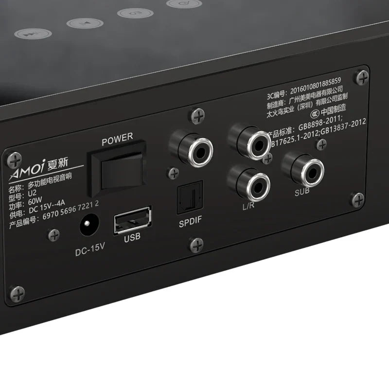 KTX-238227 5.1 Surround Soundbar with Wireless Bluetooth Connectivity for Home Theatre and TV Audio