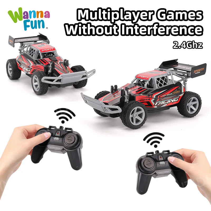 KTX-508947 1:18 2.4G Remote Control Drift Racing Buggy with 4WD & Interchangeable Wheels, Ready-to-Go Off-Road Truck