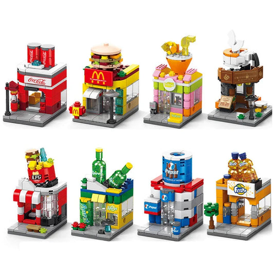 KTX-209043 8 in 1 3D Mini City Building Block Set for Kids