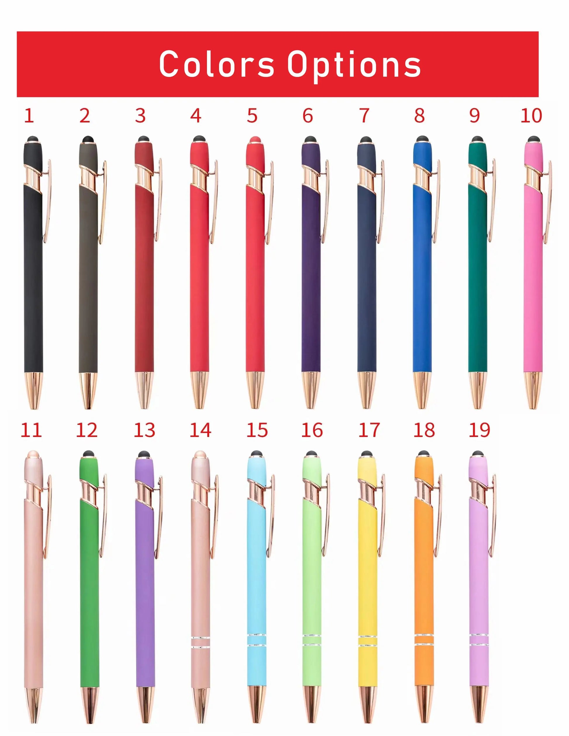 KTX-324307 2 in 1 Multifunctional Stylus and Metal Ballpoint Pen with Custom Logo, Soft Touch Rubber Body, Rose Gold Finish