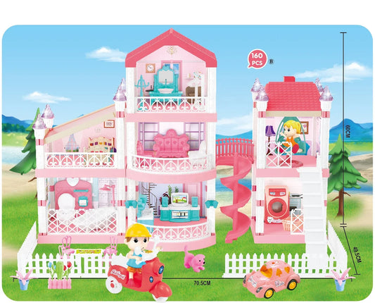 KTX-224019 Educational Light and Music Plastic House Play Set for Kids