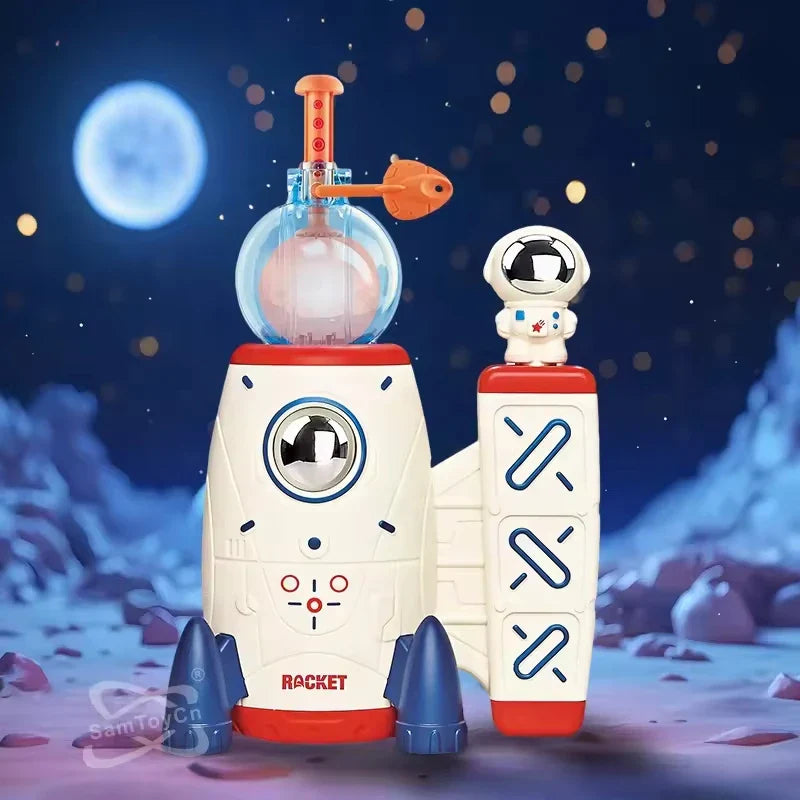 KTX-214035 Space Rocket Balloon Inflator with Accessories for Kids Birthday Parties