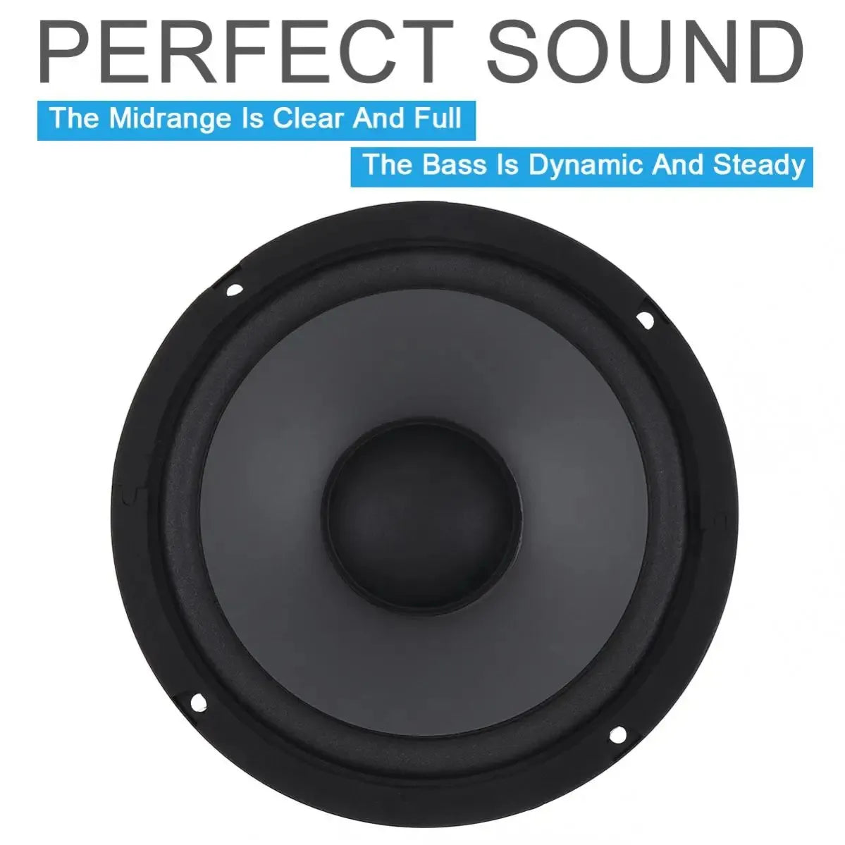 KTX-647251 6.5 Inch Coaxial Car Speakers, 600W 2-Way Subwoofer, Full Range Automotive Audio System, Universal Fit, Impedance 4Ω