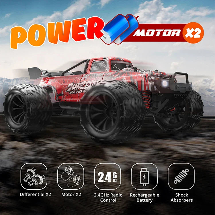KTX-331603 Waterproof 1/16 Remote Control Racing Car - 40+ MPH, Dual Motor, 60M Range, Ready-to-Go