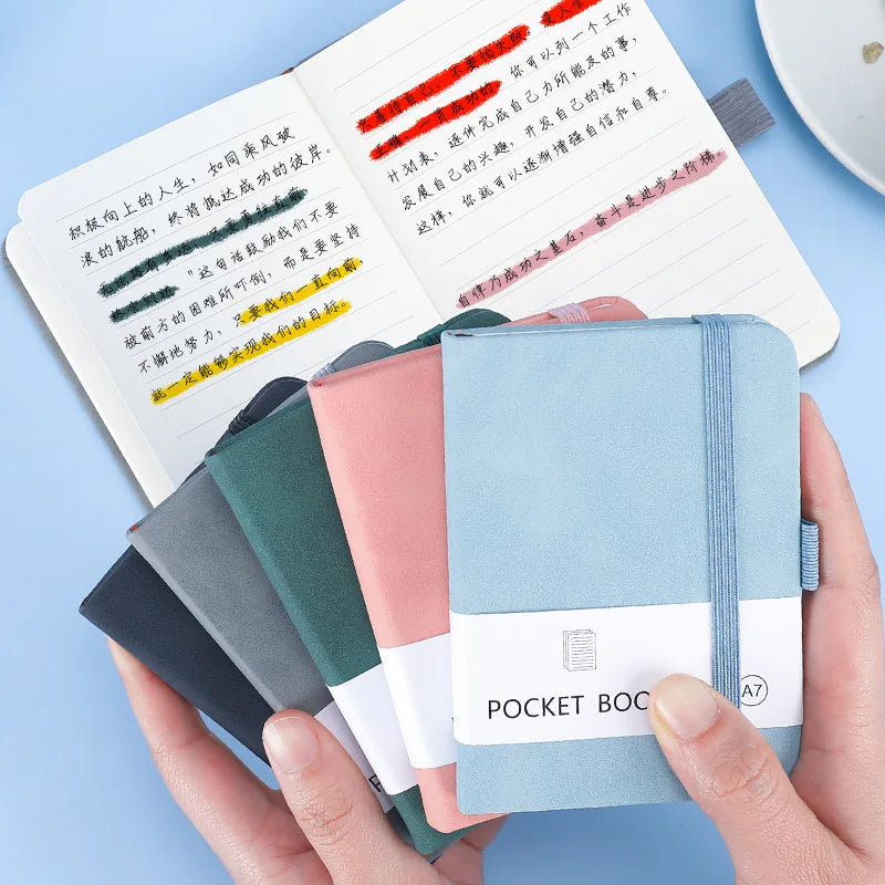 KTX-325459 Compact A7 Mini Notebook for Students - Portable Pocket Notepad