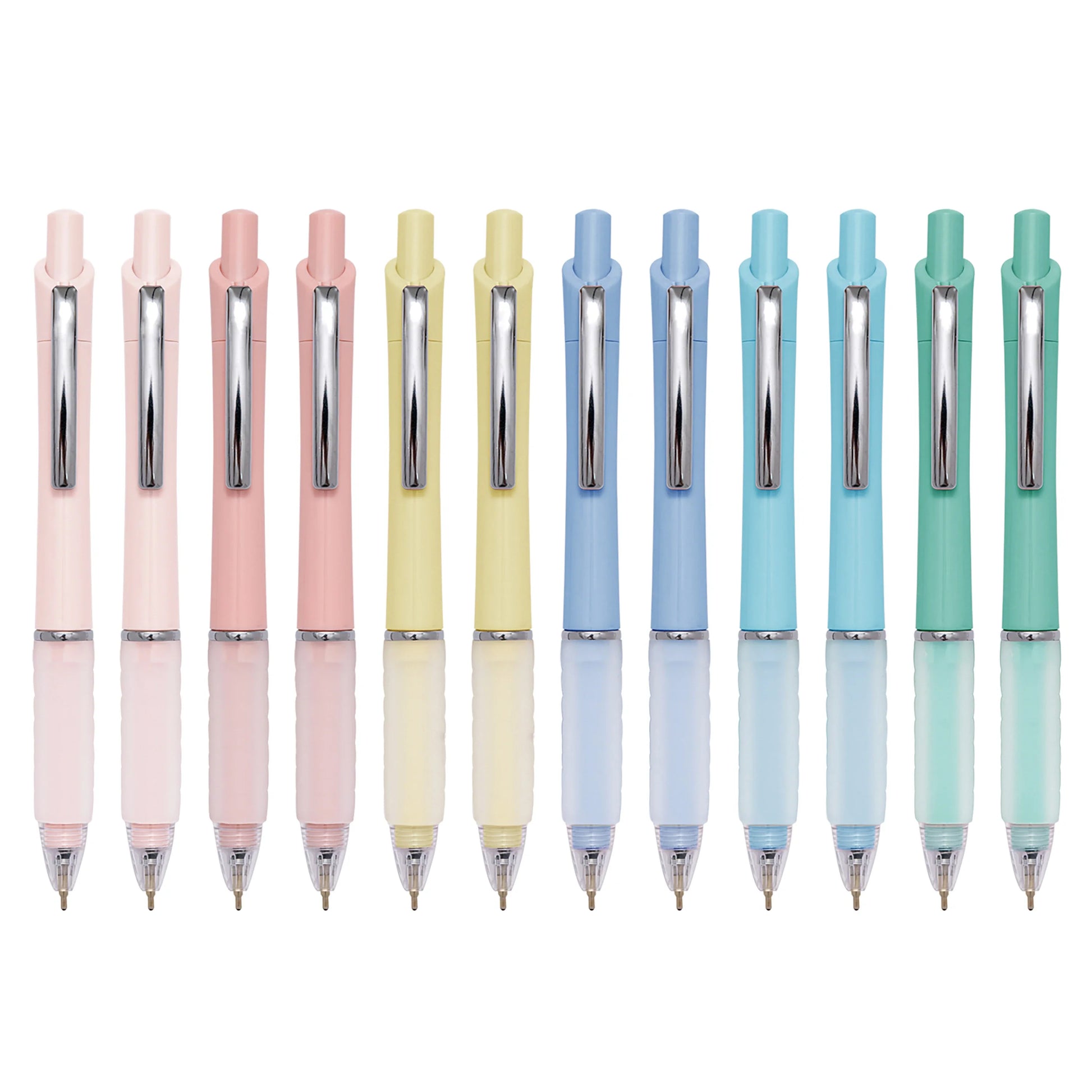 KTX-012435 Candy-Coloured Plastic Ballpoint Pen Set for Gifts
