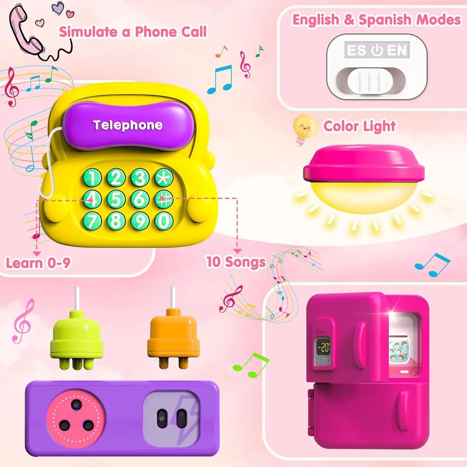 KTX-182419 Montessori Busy Board for Babies and Toddlers - Educational Toy for Early Development