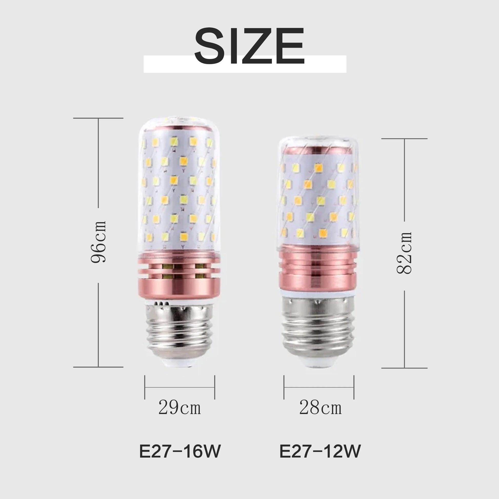 KTX-457427 LED Corn Light Bulb 12W 16W E27 E14 No Flicker SMD2835 for Home Chandelier Lighting