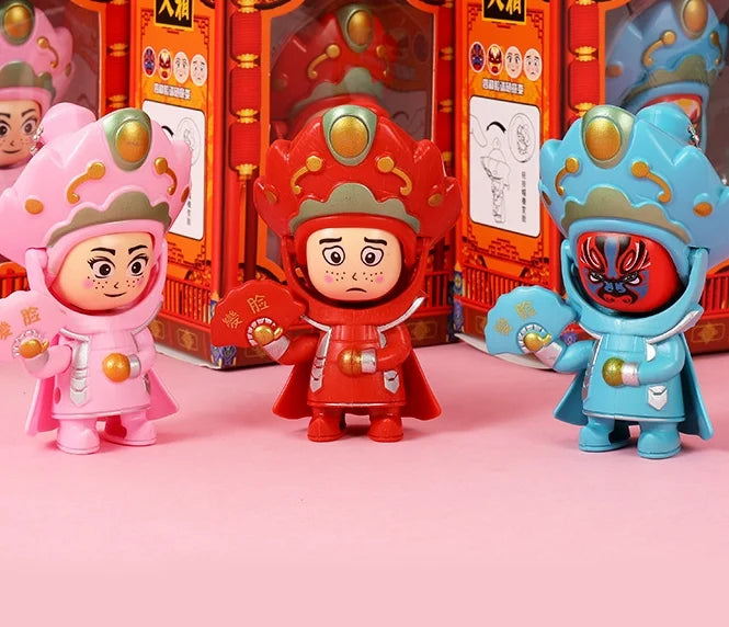 KTX-814675 Sichuan Opera Face Change Traditional Cultural Action Figure Doll