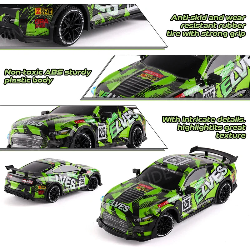 KTX-705555 1:18 Scale 27MHZ Remote Control Off-Road Car with TPR Wheels for Kids and Adults