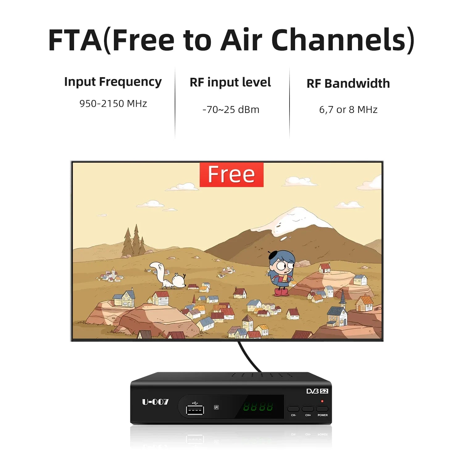 KTX-630803 MPEG4 HD Satellite TV Receiver Decoder with PVR and EPG Functions