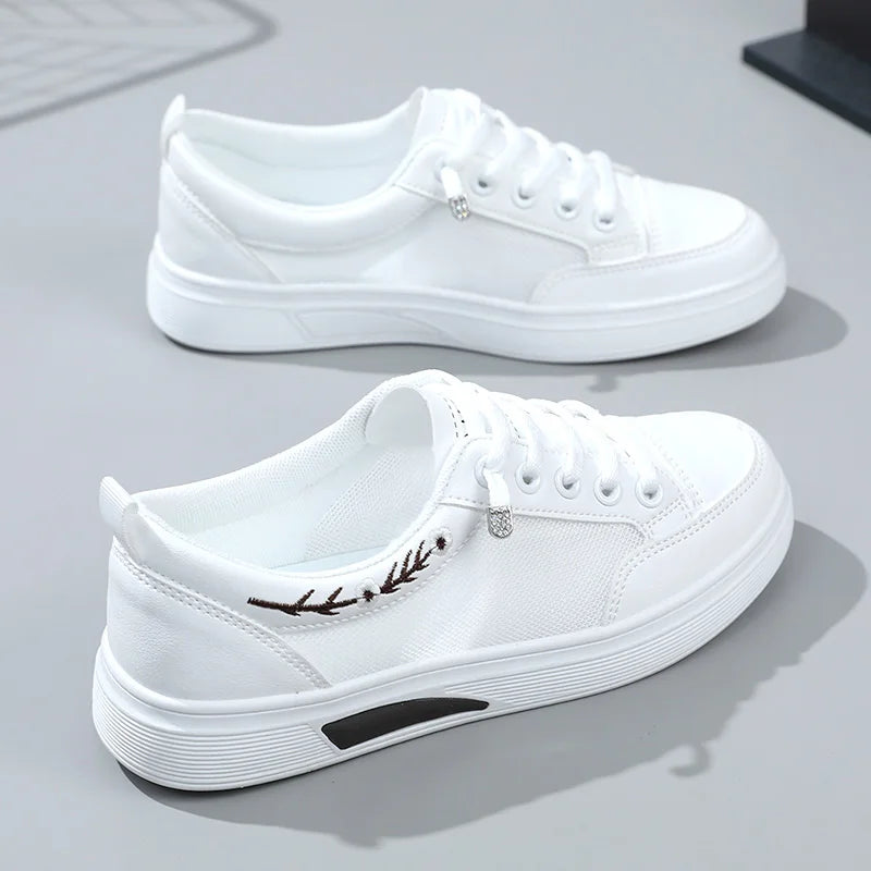 KTX-114451 K1012 New Mesh Women's Board Shoes Summer Thick Sole Versatile Sports Shoes Casual Student Running Shoes