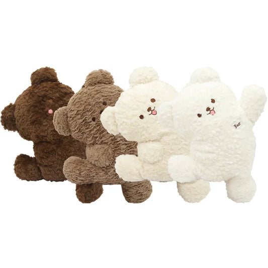 KTX-507731 Tsubomi Cartoon Bear Plush Toy Hugging Pillow - Unisex Stuffed Doll, 55cm Long Plush Filling