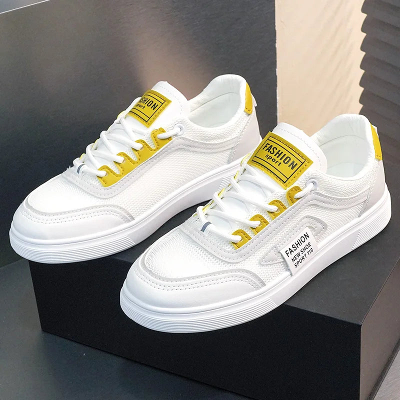 KTX-278291 YQ26 New Mesh Women's Board Shoes Summer Thick Sole Versatile Sports Shoes Casual Student Running Shoes