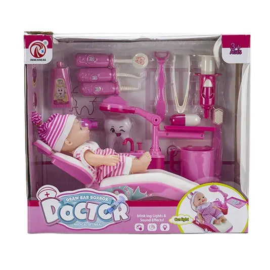 KTX-902163 14-Piece Educational Doctor Play Set for Children, Dentist Toys for Ages 2-13 Years