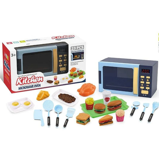 KTX-130387 Realistic 23-Piece Electric Kitchen Appliances & Tool Play Set for Kids