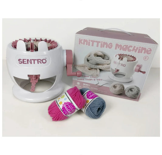 KTX-473875 Sentro Knitting Machine with 22 Needles - Perfect for Kids and Beginners to Create Scarves, Hats, and More