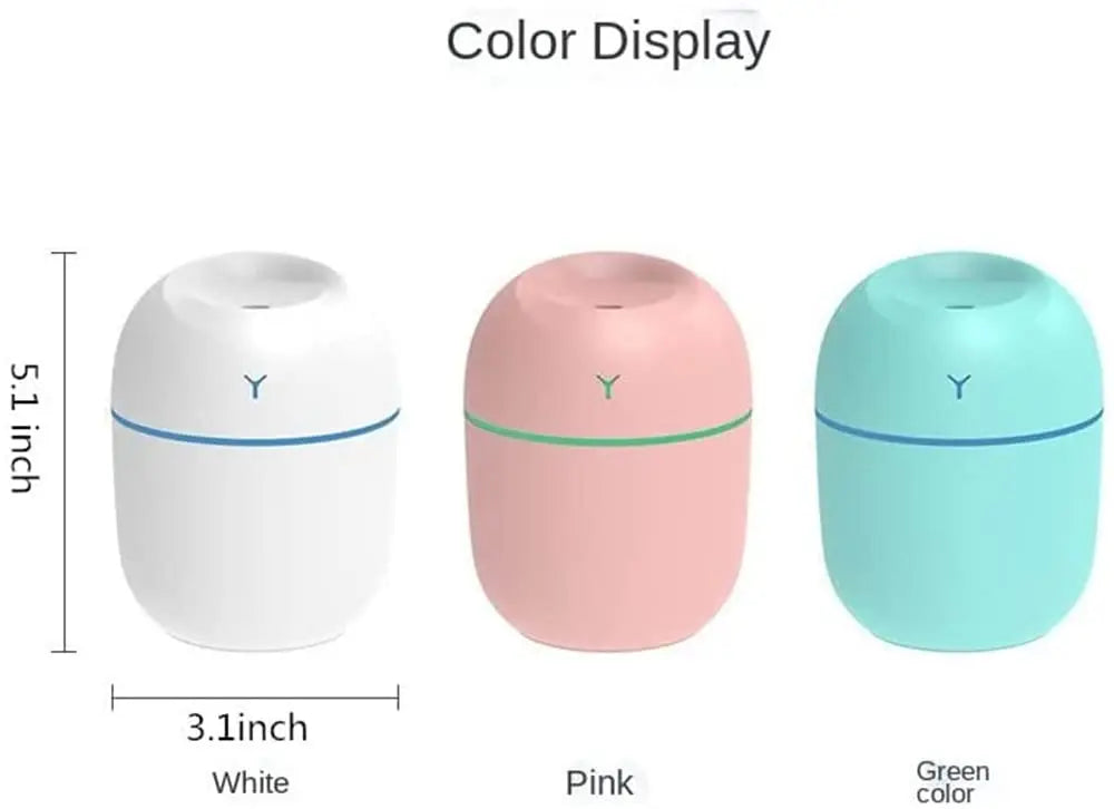 KTX-488211 Portable Ultrasonic USB Essential Oil Diffuser with LED Night Lamp for Home and Car