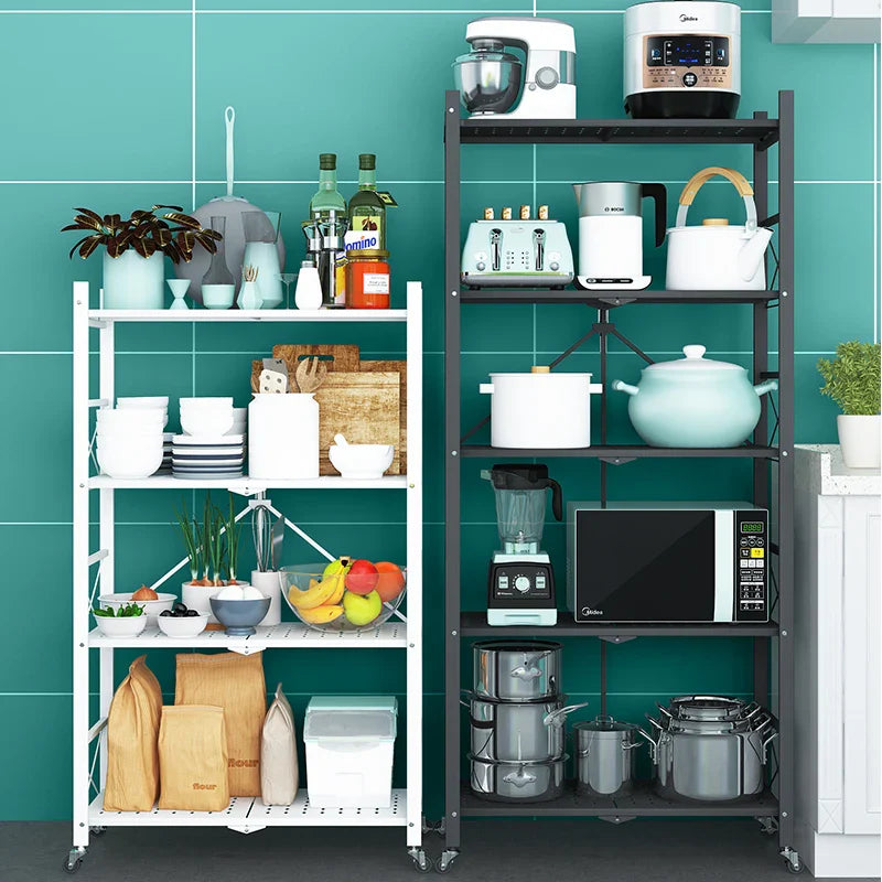 KTX-827795 4-Tier Metal Vegetable Storage Rack for Kitchen Organisation