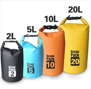 KTX-207635 Lightweight Waterproof PVC Outdoor Dry Bag - 20L Foldable Design for Sports and Hiking