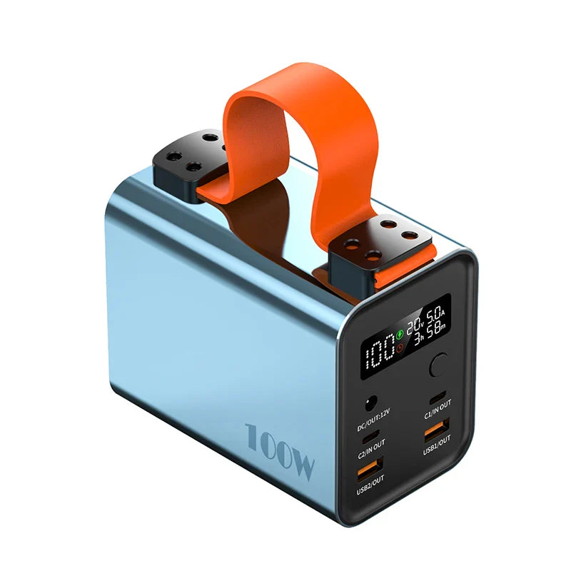 KTX-626195 60000mAh 100W Portable Power Bank with Lanyard for Laptops and Notebooks
