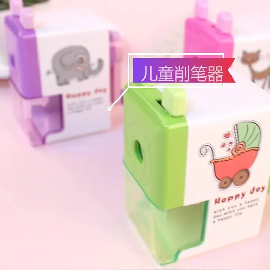KTX-117651 Cartoon Hand Cranked Pencil Sharpener for Students - Durable, Fun, and Functional Stationery