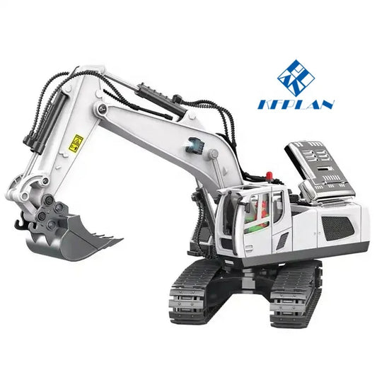 KTX-582163 1/24 Scale Remote Control Excavator with 11 Channels, Lights and Sounds, Rechargeable Battery