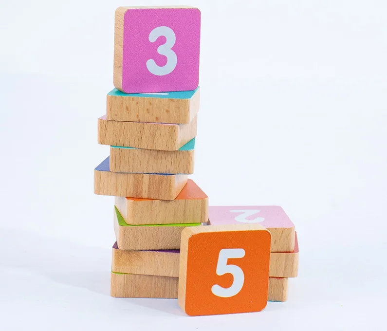 KTX-672403 Montessori Wooden Finger Counting Game for Early Learning Mathematics