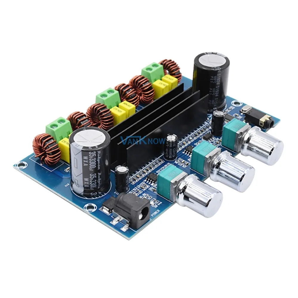 KTX-614483 XH-A305 2.1 Channel Bluetooth 5.0 Audio Stereo Power Amplifier Board TPA3116D2 50Wx2+100W AUX Module