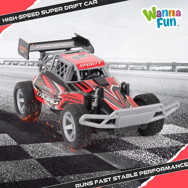 KTX-508947 1:18 2.4G Remote Control Drift Racing Buggy with 4WD & Interchangeable Wheels, Ready-to-Go Off-Road Truck