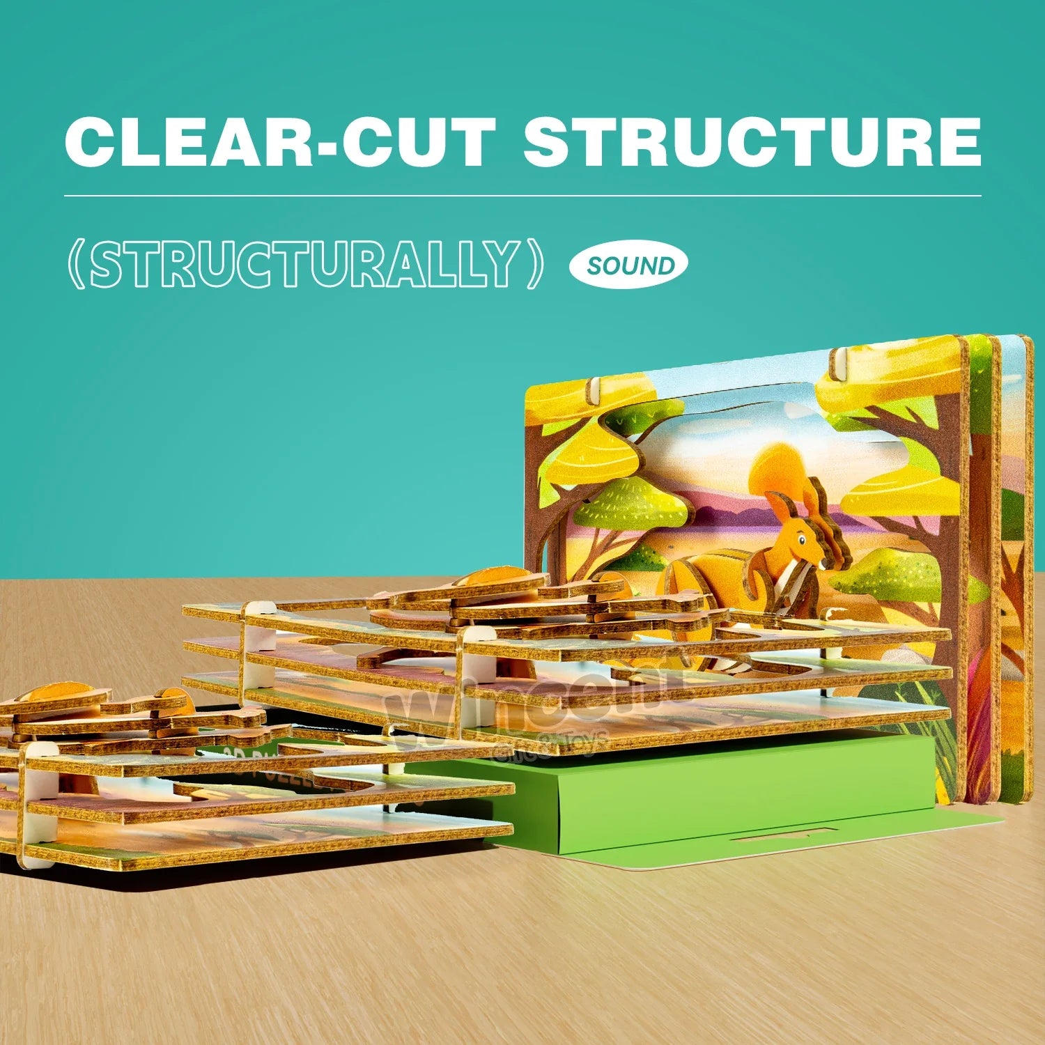 KTX-235219 Eco-Friendly Unique 3D Wooden Puzzle for Kids - Engaging Educational Toy