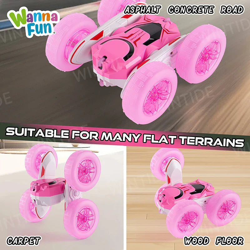 KTX-443411 360 Degree Rotating Remote Control Stunt Car - Off-Road RC Truck with USB Charger, Ready-to-Go