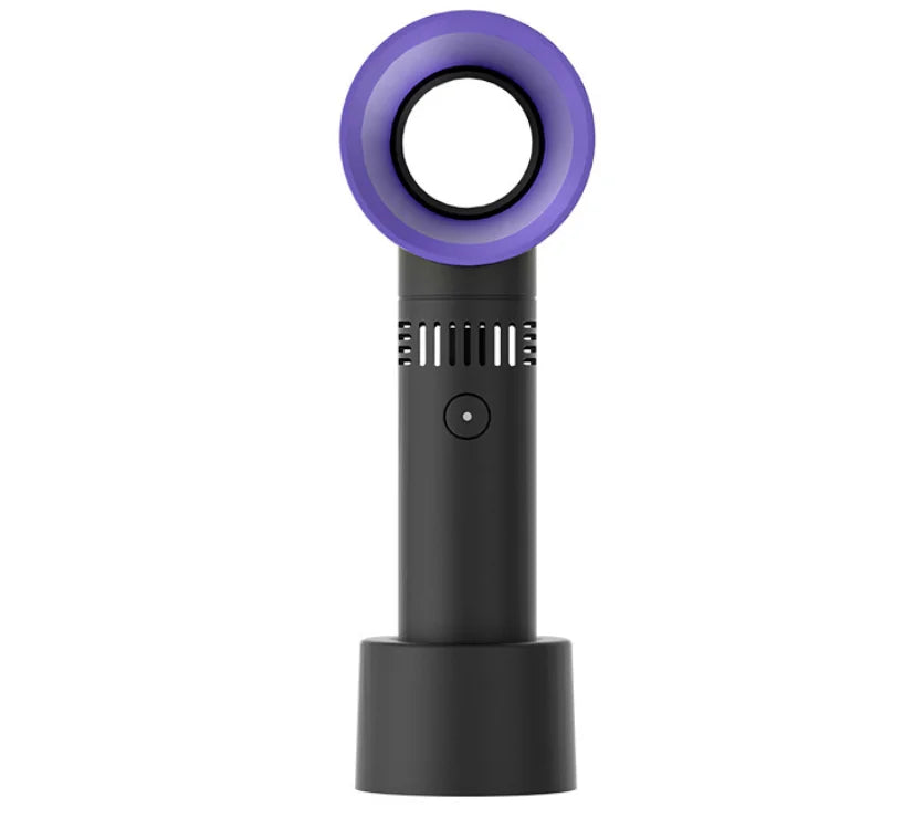 KTX-704915 Portable Rechargeable Leafless USB Bladeless Mini Handheld Fan for Cooling and Air Circulation