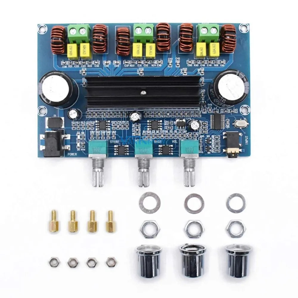 KTX-614483 XH-A305 2.1 Channel Bluetooth 5.0 Audio Stereo Power Amplifier Board TPA3116D2 50Wx2+100W AUX Module